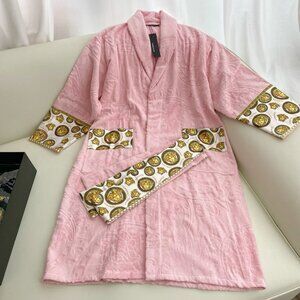 Versace Pink Long Bathrobe